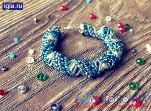 Браслет из бисера “Морской бриз” Браслет из бисера “Морской бриз”